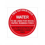 ID SIGN WATER (DISK)-  190MM X 190MM